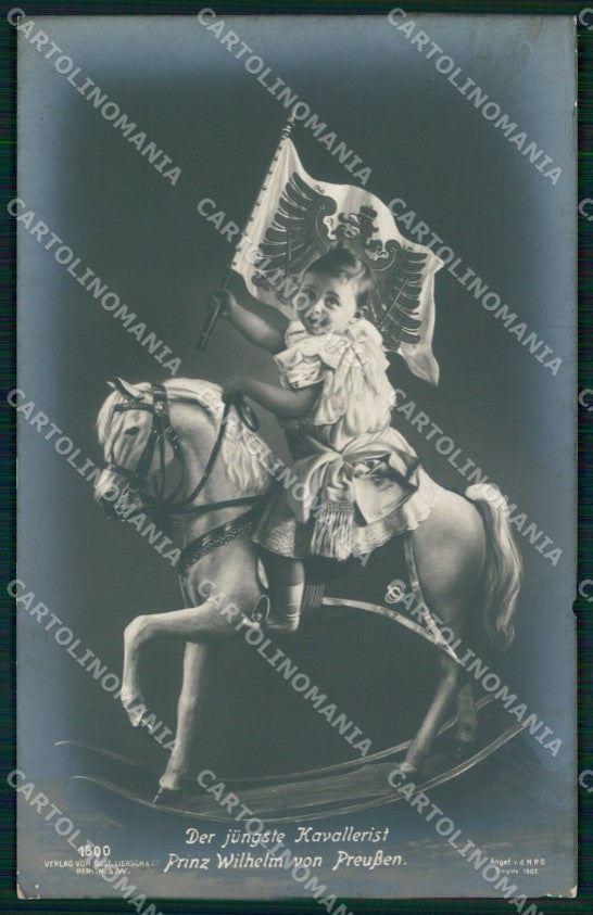Reali Royalty Prinz Wilhelm von Preussen Photo cartolina XB7345 – fronte