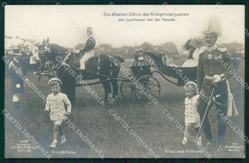 Royalty Wilhelm of Prussia Louis Ferdinand Kronprinzenpaares cartolina XB7348 – fronte