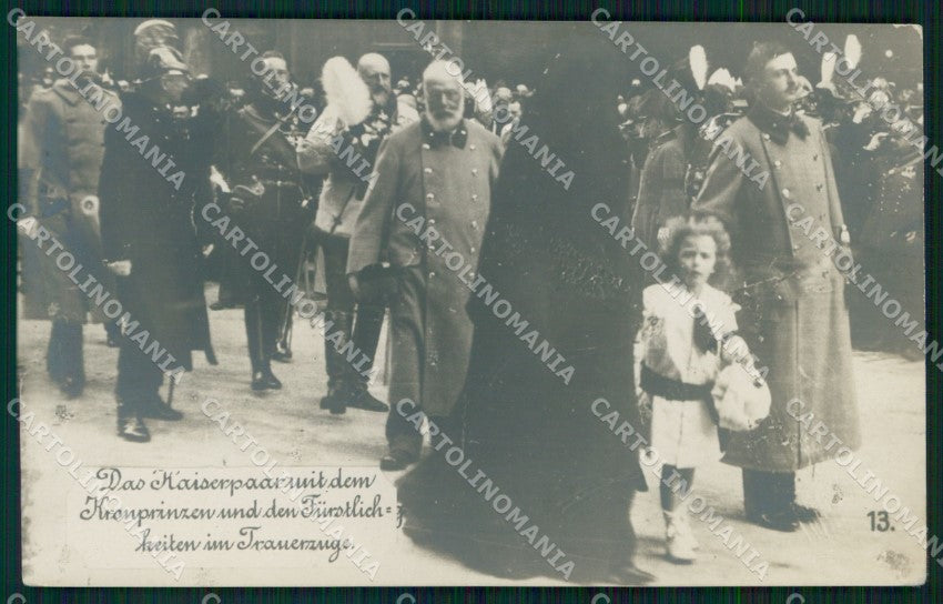 Reali Royalty Wilhelm of Prussia cartolina XB7351 – fronte