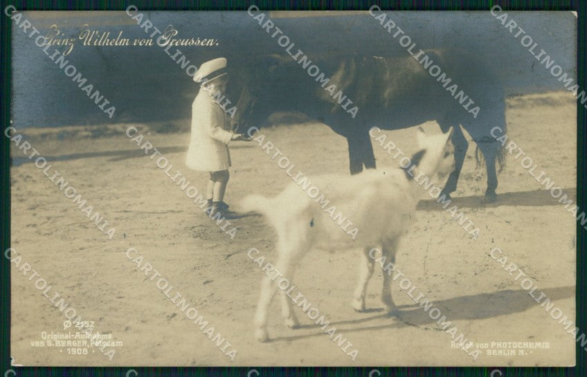 Reali Royalty Prinz Wilhelm von Preussen Foto cartolina XB7355 – fronte