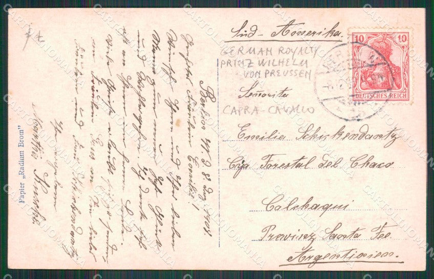 Reali Royalty Prinz Wilhelm von Preussen Foto cartolina XB7355 – retro