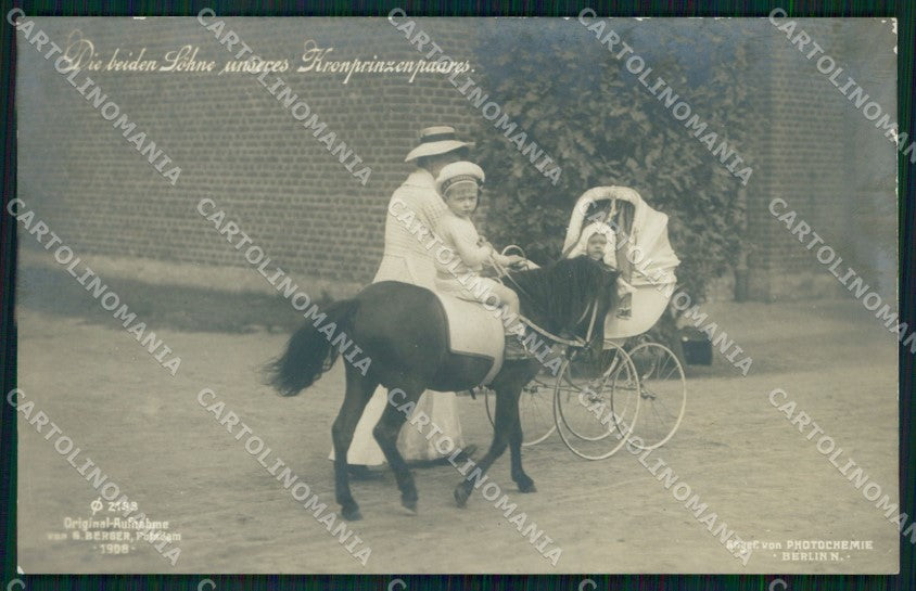 Reali Royalty Prinz Wilhelm von Preussen Kronprinzenpaares Foto cartolina XB7357 – fronte