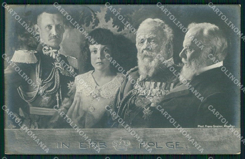Reali Royalty Ludwig III Kronprinz Rupprecht von Bayern Photo cartolina XB7358 – fronte