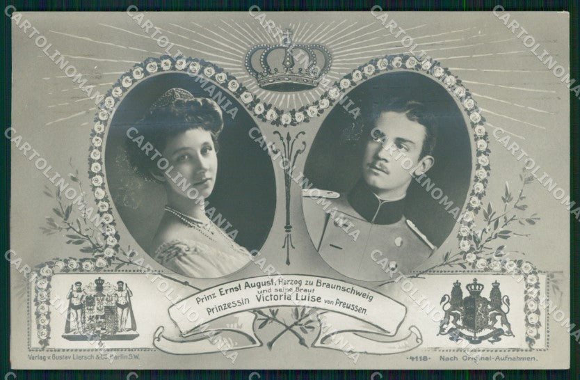 Reali Royalty Ernst August Victoria Luise Preussen Photo cartolina XB7366 – fronte