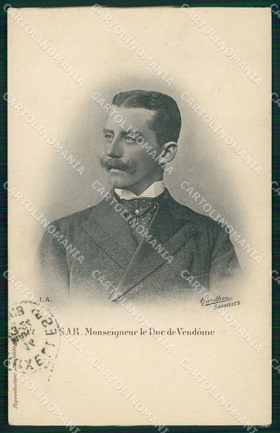 Reali Royalty Duc de Vendome cartolina XB7371 – fronte
