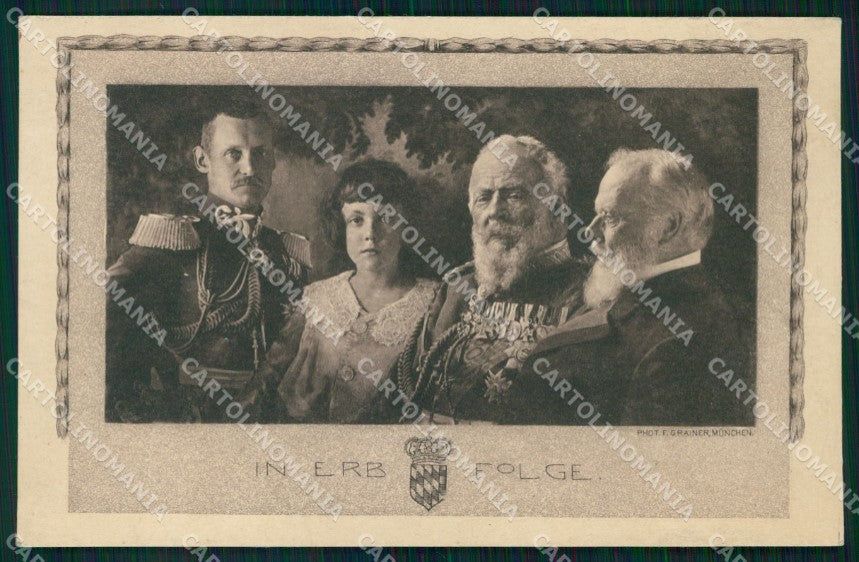 Reali Royalty Ludwig III Kronprinz Rupprecht von Bayern cartolina XB7380 – fronte