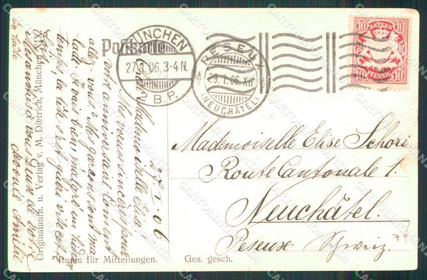 Reali Royalty Ludwig III Kronprinz Rupprecht von Bayern cartolina XB7382 – retro