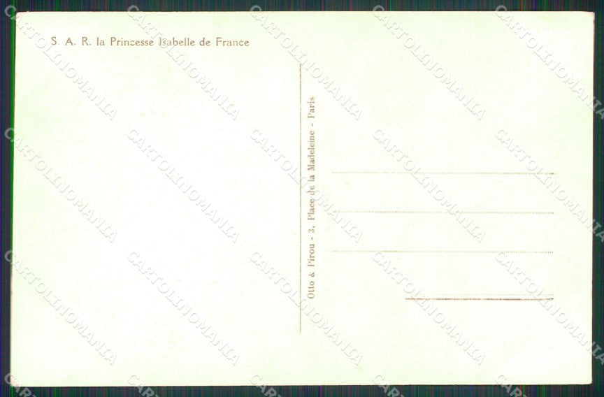 Reali Royalty Princesse Isabelle de France cartolina XB7387 – retro