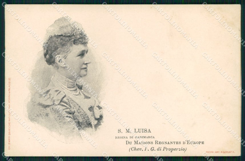 Reali Royalty Luisa d'Assia Kassel cartolina XB7390 – fronte