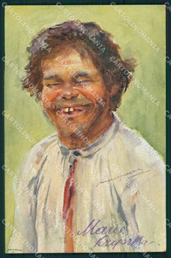 Russia Russie Types Ethnic Russian Stamp TEAR postcard XC0225 – fronte