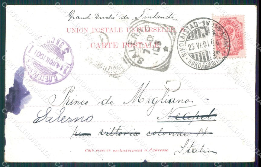 Finland Wasa Vaasa Russia Russian Stamp postcard XC0264 – retro