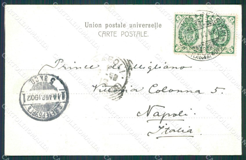 Finland Russia Helsinki Russian Stamp postcard XC0318 – retro