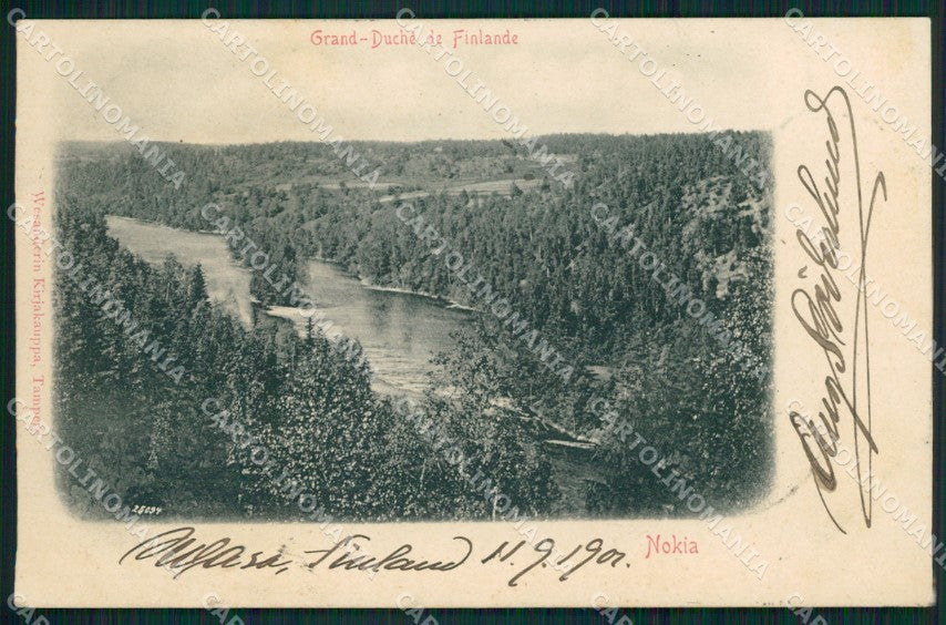 Finland Russia Nokia Russian Stamp postcard XC0322 – fronte