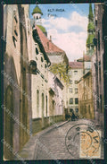 Lettonia Latvia Riga Russia Russian Stamp postcard XC0408 – fronte