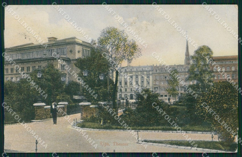Lettonia Latvia Riga Russia Russian Stamp postcard XC0436 – fronte