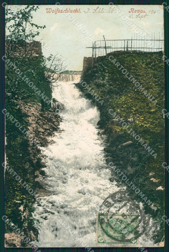 Estonia Estland Tallinn Reval Russia Russian Stamp CORNER CREASE postcard XC0465 – fronte