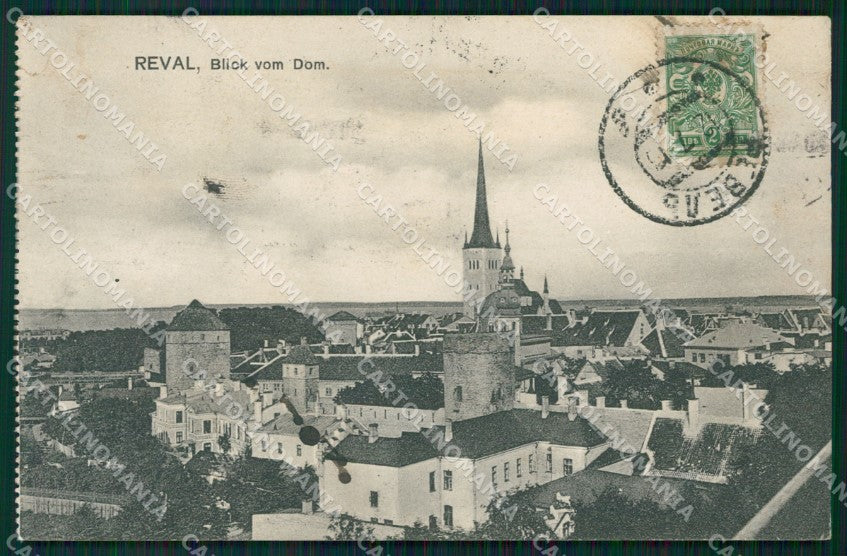 Estonia Estland Tallinn Reval Russia Russian Stamp postcard XC0502 – fronte