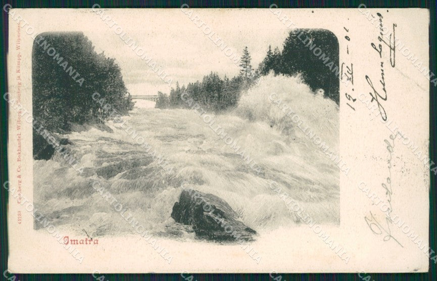 Finland Russia Imatra Russian Stamp postcard XC0607 – fronte