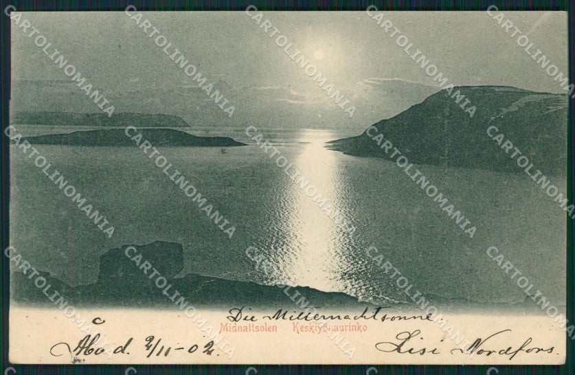 Finland Russia Abo Turku Russian Stamp postcard XC0624 – fronte