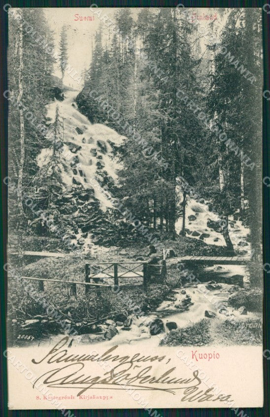 Finland Russia Kuopio Russian Stamp postcard XC0645 – fronte