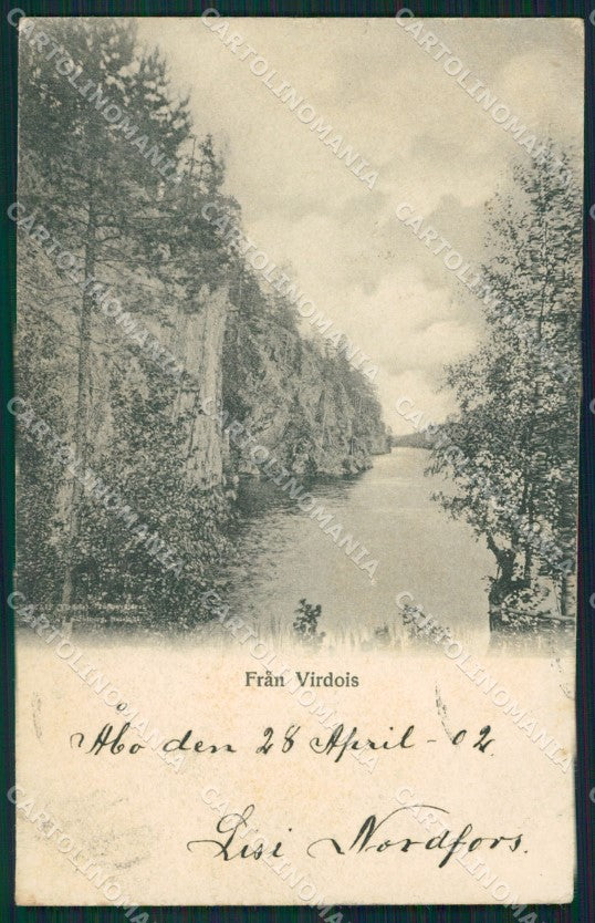 Finland Russia Virrat Virdois Russian Stamp postcard XC0657 – fronte