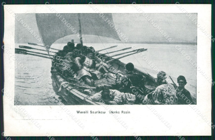 Russia Wassili Sourikow Picture Artist Russian postcard XC0733 – fronte