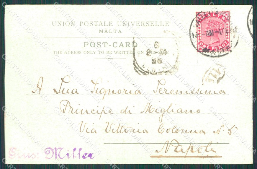 Malta Auberge de Castille Stamp postcard XC0754 – retro