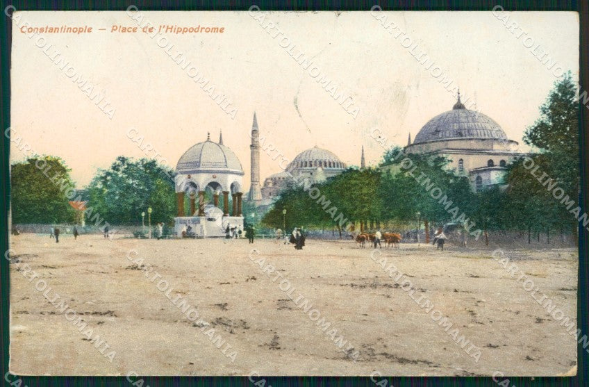 Turkey Constantinople ABRADED postcard XC0868 – fronte