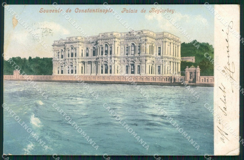 Turkey Constantinople Austrian Levant stamp SOFT CORNER CREASE postcard XC0887 – fronte