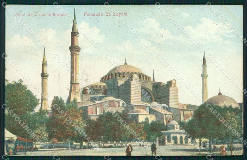 Turkey Constantinople CORNER CREASE postcard XC0892 – fronte