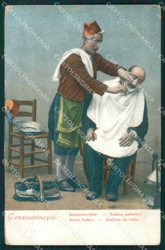 Turkey Constantinople Types TEARS CREASES postcard XC0895 – fronte