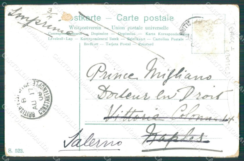 Turkey Constantinople Types TEARS CREASES postcard XC0895 – retro
