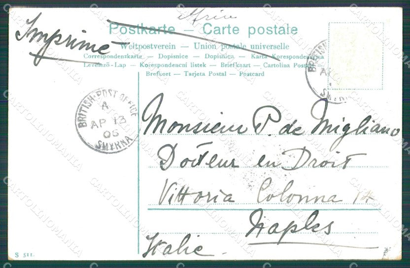 Turkey Smyrne Types postcard XC0913 – retro