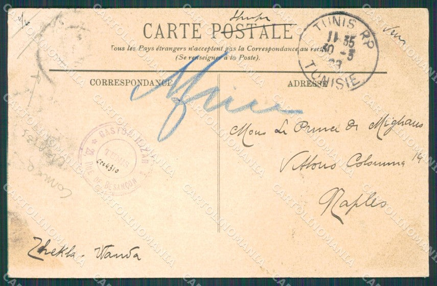 Tunis Carthage Tunisian Stamp postcard XC1013 – retro