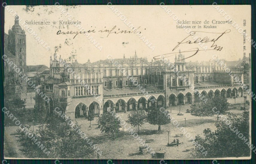Poland Krakow Krakau Austrian Stamp postcard XC1090 – fronte