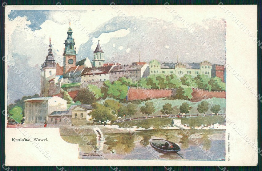Poland Krakow Krakau Austrian Stamp postcard XC1097 – fronte