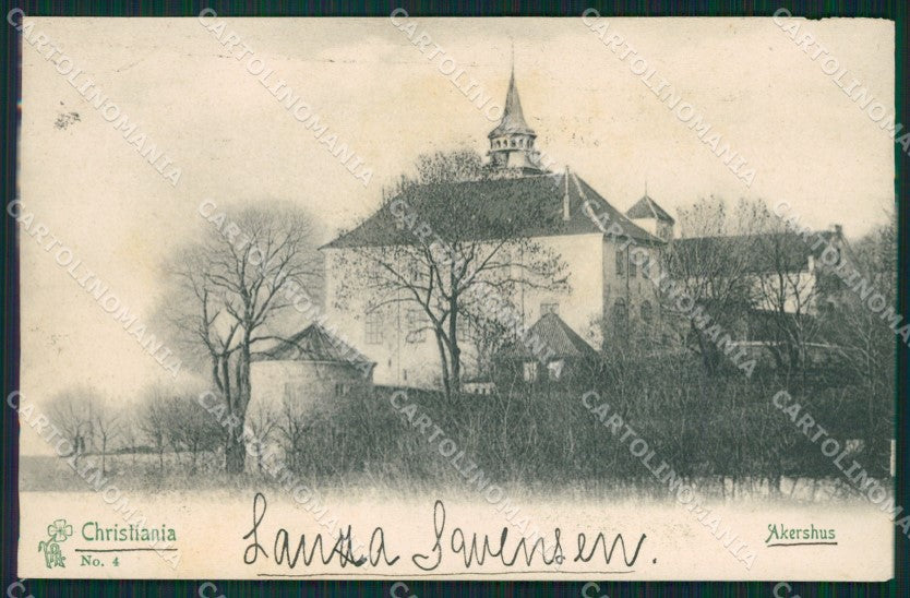 Norge Norway Oslo Christiania Stamp postcard XC1140 – fronte