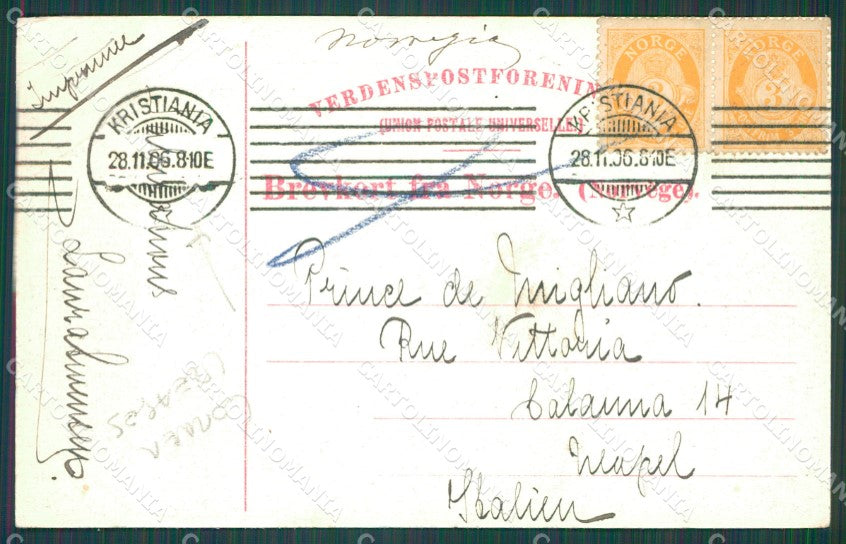 Norge Norway Olden Loen Jndseilingen Stamp CORNER CREASES postcard XC1173 – retro