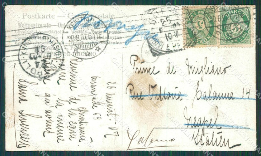 Norge Norway Akershus Stamp Real Photo postcard XC1180 – retro