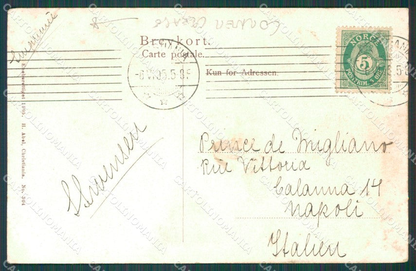 Norge Norway Gulsvikstuen Frognerseteren Stamp CORNER CREASE postcard XC1213 – retro