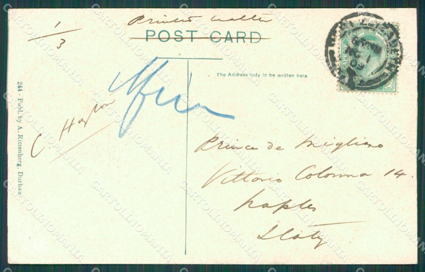 South Africa Durban Stamp postcard XC1243 – retro