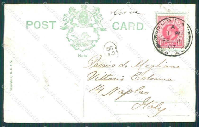 South Africa Durban Stamp postcard XC1246 – retro
