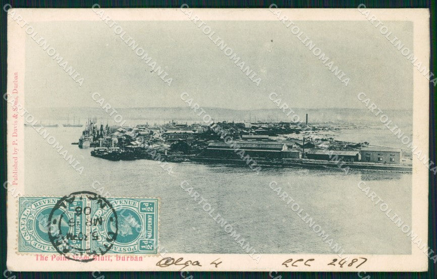 South Africa Durban Stamp postcard XC1251 – fronte