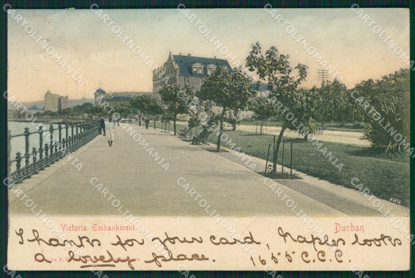 South Africa Durban Stamp postcard XC1253 – fronte
