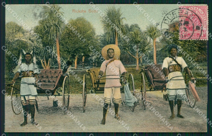 South Africa Durban Ethnic Stamp postcard XC1254 – fronte