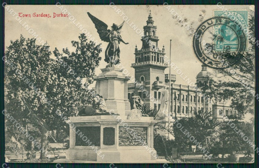 South Africa Durban Stamp CORNER CREASES postcard XC1257 – fronte