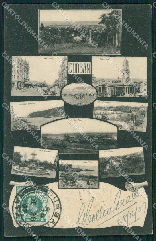 South Africa Durban Stamp postcard XC1261 – fronte