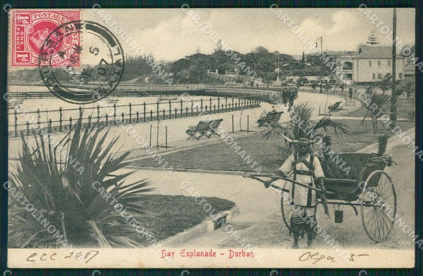 South Africa Durban Ethnic Stamp postcard XC1265 – fronte