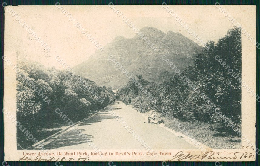 South Africa Cape Town Stamp CORNER CREASES postcard XC1267 – fronte