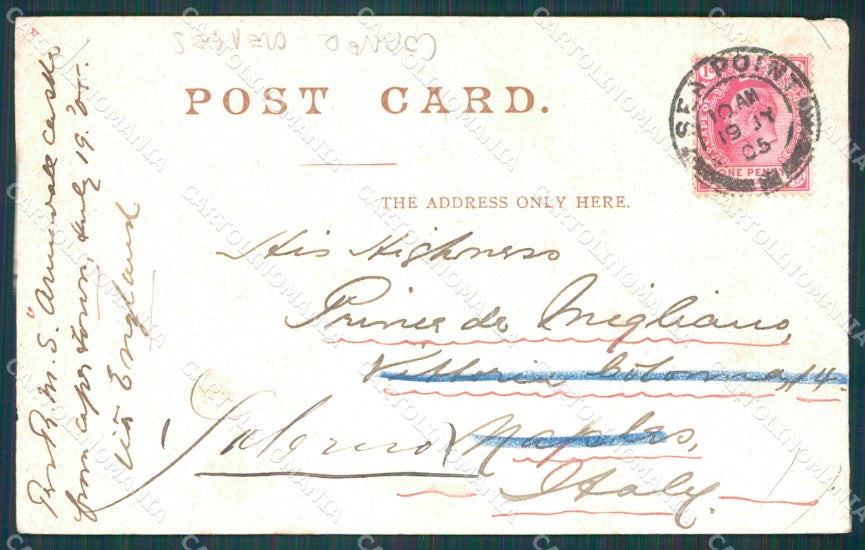 South Africa Cape Town Stamp CORNER CREASES postcard XC1267 – retro